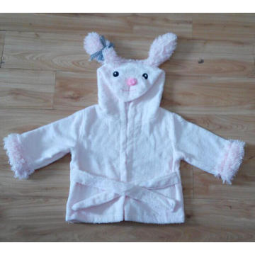 Peignoir mignon pour enfants 100 % coton éponge